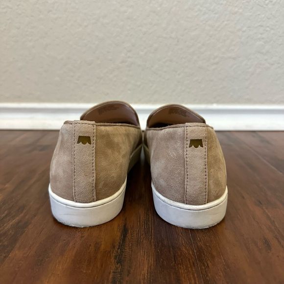 BIRDIES The Swift Classic Shell Suede Slip On Sneaker Beige Tan - Picture 6 of 9